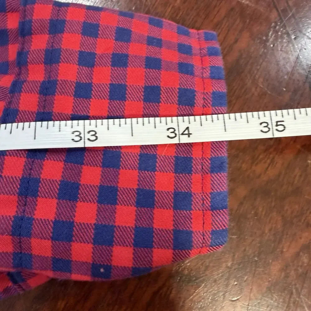Vineyard Vines Medium Men’s Performance Classic Fit Tucker Red Plaid Shirt - Picture 11 of 13